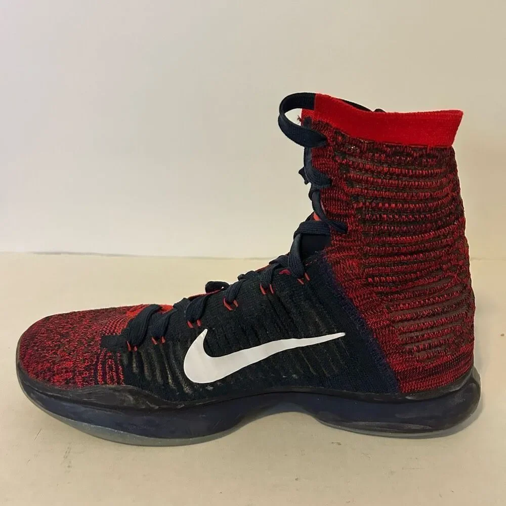 Nike Kobe 10 Elite High American Red Blue Basketball Shoes Mens 8 718763-614